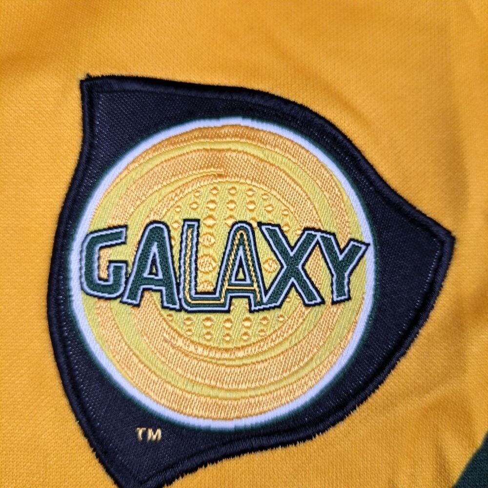 Nike LA Galaxy Soccer Jersey Mens L Yellow MLS - Picture 4 of 11